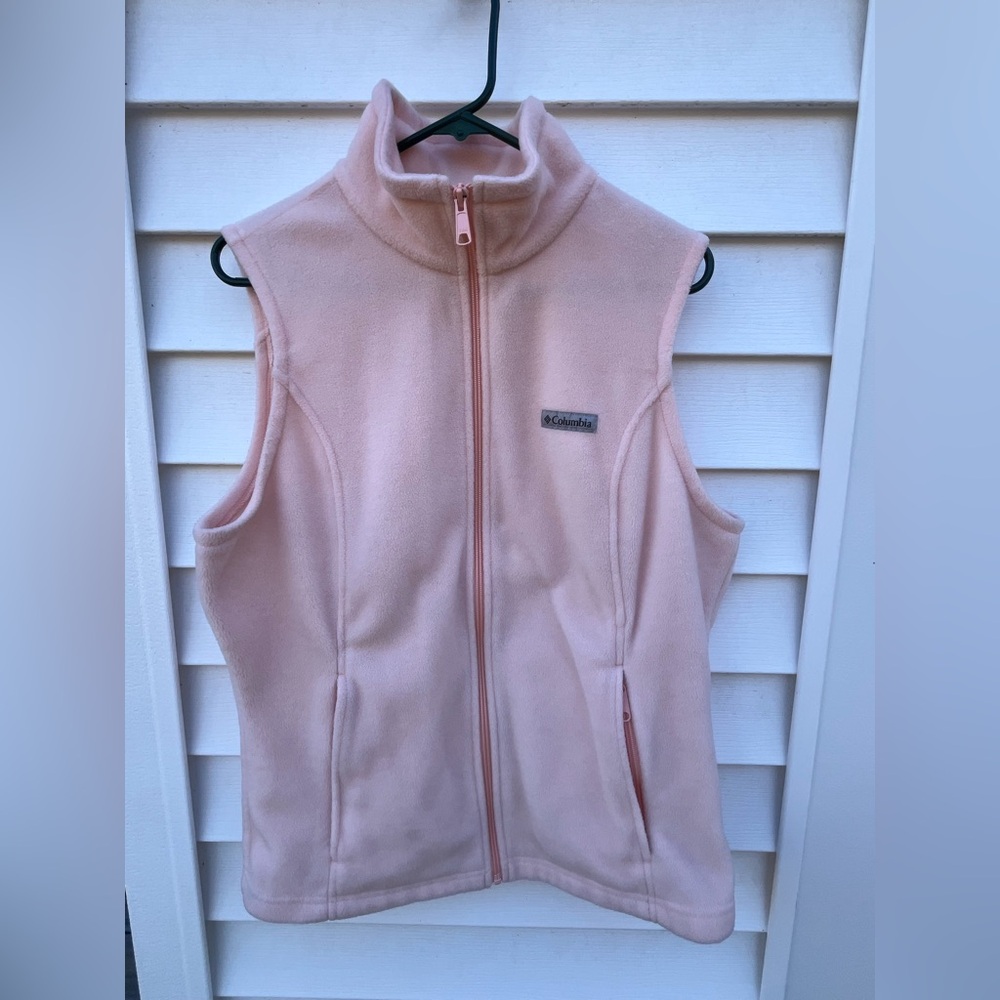 Columbia Light Pink Fleece Vest